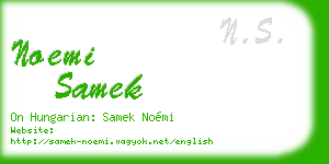 noemi samek business card